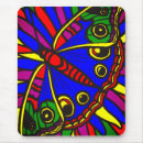Recherche de papillon coloré tapis souris Nature