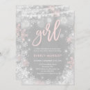 Search for girl christmas invitations Rustic