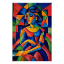 Recherche de portrait abstrait posters Cubisme