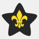 Search for mardi gras fleur de lis stickers Gold