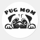 Search for pug mom stickers Pugs