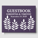 Search for plum wedding guest books Rustic
