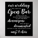 Search for funny open bar signs Black