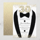 Search for mens 30th birthday invitations Black