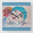 Recherche de nature abstraite horloges Turquoise