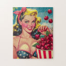 Recherche de cerises puzzles Rétro