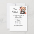 Search for red panda invitations Whimsical