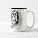 Recherche de visage tigre tasses Dessin