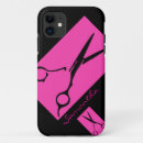 Search for hair salon iphone cases Black