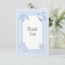 Search for blue gingham thank you cards Cute