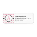 Search for grey chevron return address labels Pink