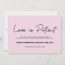 Search for cancellation wedding save the dates Love is patient
