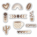 Search for kawaii coffee stickers Brown