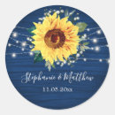 Search for navy blue and yellow wedding stickers Botanical