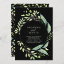 Search for green and black wedding invitations Trendy