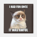 Search for grumpy humour magnets Cat