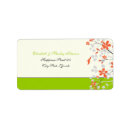 Search for lime green and black return address labels Floral