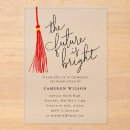 Search for red tassel graduation invitations Modern
