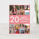 Search for 20th birthday cards Photo collage