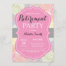 Search for pink retirement party invitations Retiring
