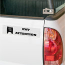 Search for pay bumper stickers Attention