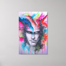 Recherche de visage abstrait art Dessin