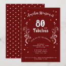 Search for 80 and fabulous invitations Elegant