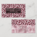 Search for leopard print business cards Pink