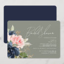 Search for navy and blush bridal shower invitations Modern