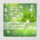 Search for dew cards invites Green leaves