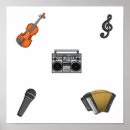 Search for musical instruments posters Sound