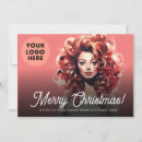 Search for salon business holiday cards For her
