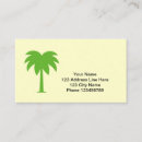 Search for palm tree business cards Exotic