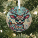 Search for whimsical reindeer ornaments Snow