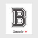 Search for monogram letter b stickers Black and white