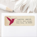 Search for hummingbirder return address labels For her