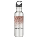 Search for rose gold glitter water bottles Pink