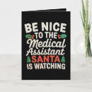 Search for medical christmas cards Santa
