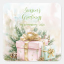 Search for gold ribbon stickers Season's greetings