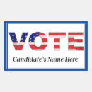 Search for candidate stickers America