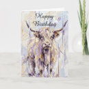 Recherche de vache anniversaire cartes Écossais