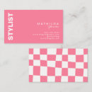 Search for checkerboard business cards Retro