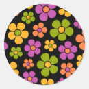 Search for 1960s style stickers Floral