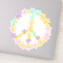 Recherche de peace sign autocollants Hippie