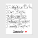 Recherche de forme humaine autocollants Amour