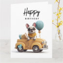Recherche de voiture française cartes postales D'anniversaire