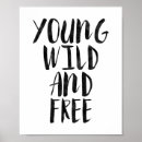 Recherche de sauvage et libre posters Typographie