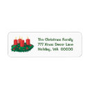 Search for candle return address labels Noel