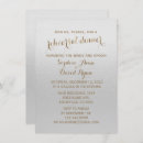 Search for foil rehearsal dinner invitations Gold