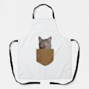 Search for book shirt aprons Cat with book